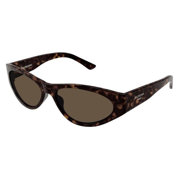 New Authentic  BALENCIAGA Havana Cat Eye BB0367S 002 Sunglasses Women - Picture 1 of 4